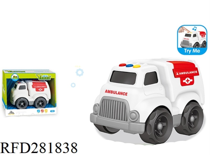 FRICTION CARTOON SHOP TRUCK WITH LIGHT AND MUSIC