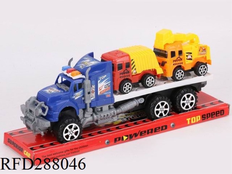 FRICTION CAR WITH FIRE ENGINE 2PCS