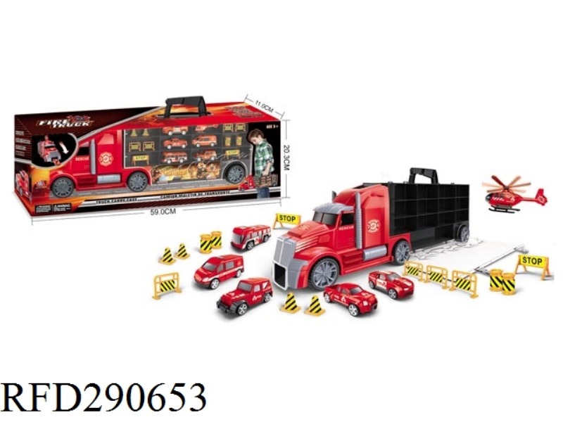 CONTAINER TRUCK (FIRE)