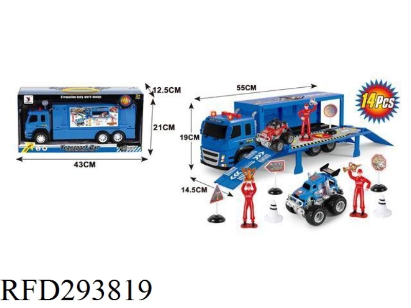 OFF-ROAD CONTAINER FRICTION VEHICLE WITH IC LIGHT 4 KEY 7 TONE