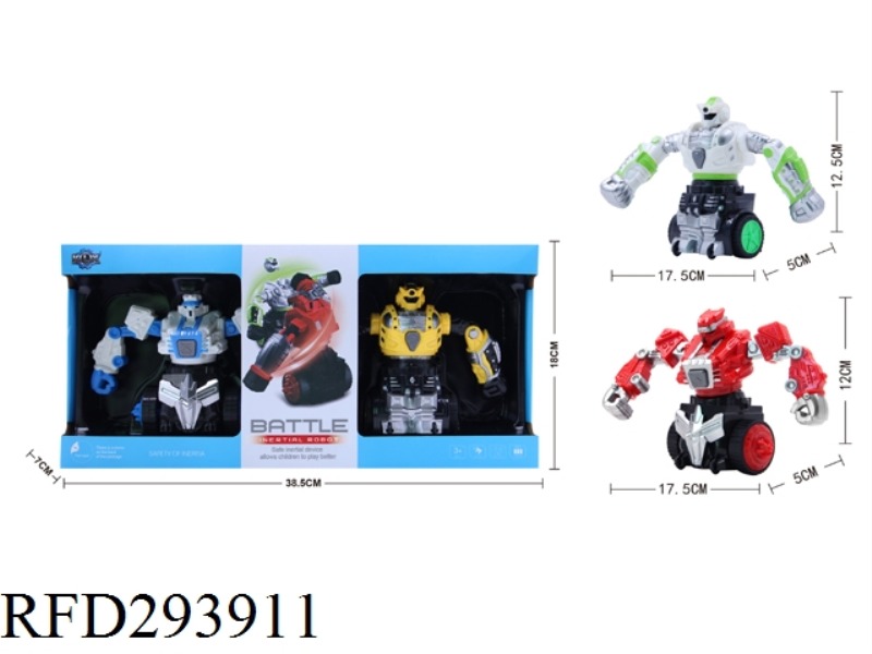 FRICTION COMNAT ROBOTS WITH MUSIC(2PCS)