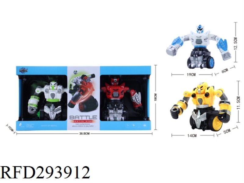 FRICTION COMNAT ROBOTS WITH MUSIC(2PCS)