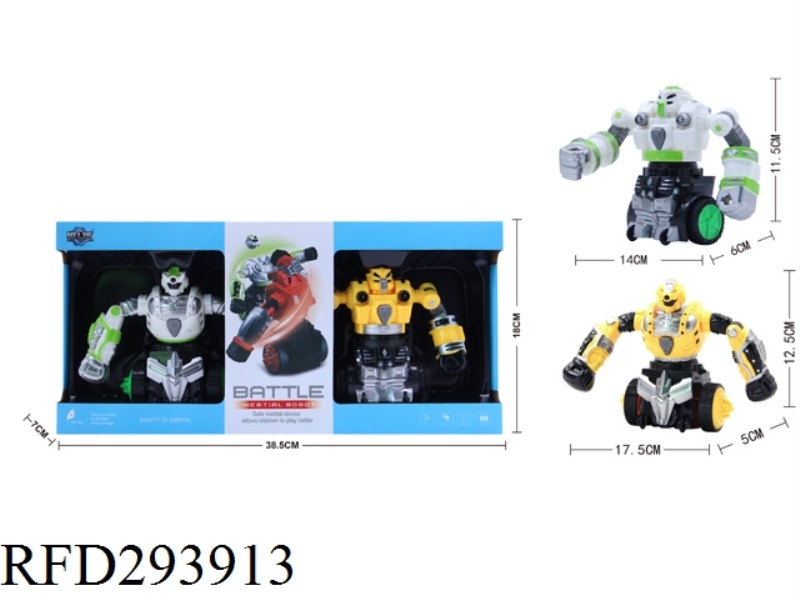 FRICTION COMNAT ROBOTS WITH MUSIC(2PCS)