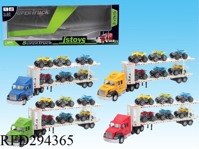 FRCTION TRUCK WITH 6 BEACH MOTORCYCLE