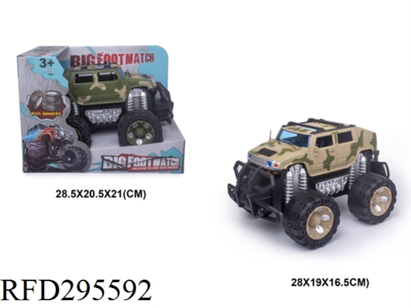 1:16 FRICTION HUMMER MILITARY VEHICLE SUV