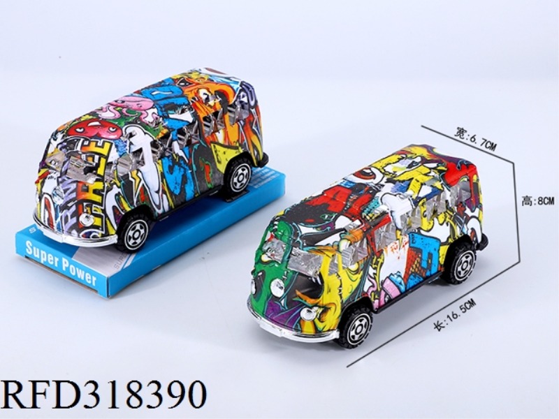 FRICTION GRAFFITI BUS