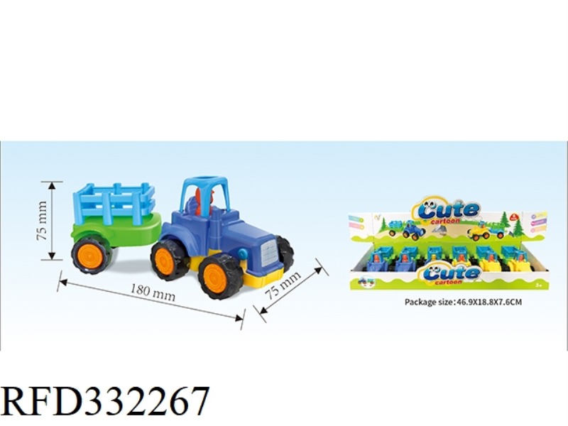 INERTIA CARTOON FARMER CAR 6PCS