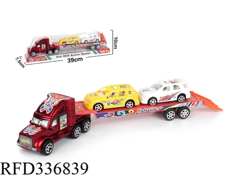 INERTIAL ONE-LAYER FLATBED CAR SLIDING COMMERCIAL VEHICLE