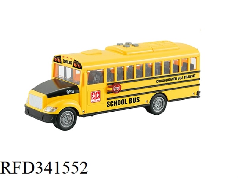 1-16 SCHOOL BUS (INERTIAL DOOR OPENING, LIGHT AND SOUND)