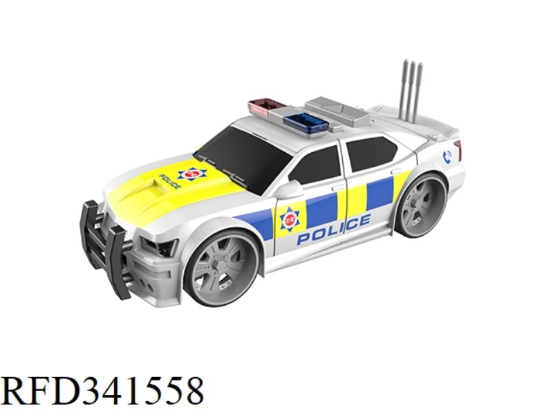 1-16 POLICE CAR (INERTIAL DOOR OPENING, LIGHT SOUND)