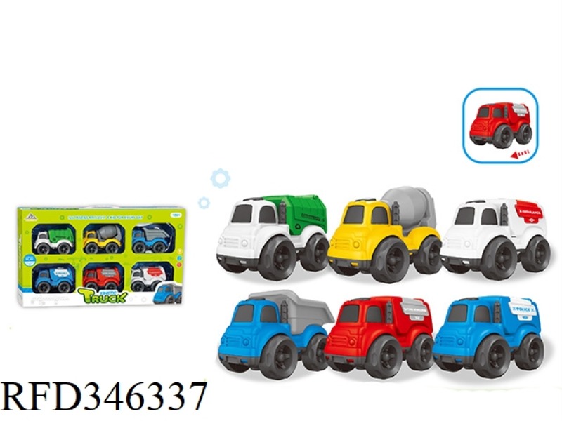 6 LOADED INERTIAL CARTOON CARS