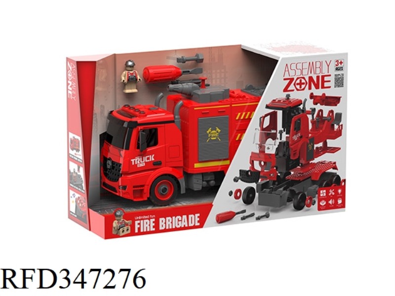 DISASSEMBLING AND ASSEMBLING ACOUSTO-OPTIC INERTIA MODEL CAR COMPATIBLE WITH SMALL BUILDING BLOCKS F
