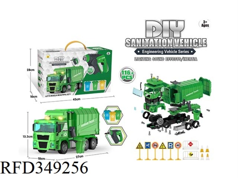 WITH ELECTRIC SOUND AND LIGHT SCREWDRIVER SOUND AND LIGHT INERTIAL DISASSEMBLY ENGINEERING VEHICLE (