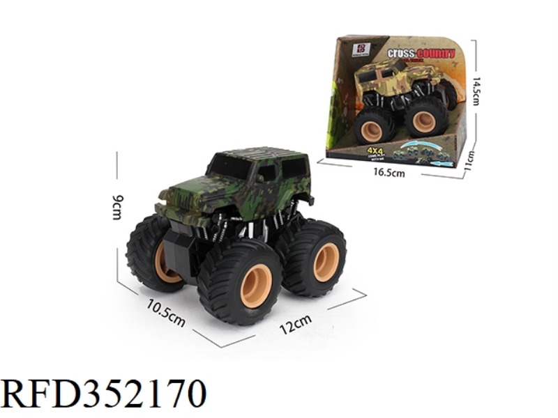 CAMOUFLAGE FOUR-DRIVE INERTIAL ROTATING JEEP OFF-ROAD VEHICLE