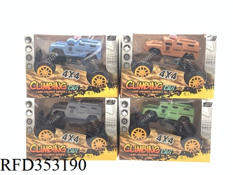 PAINTED INERTIAL CLIMBING POLICE CAR