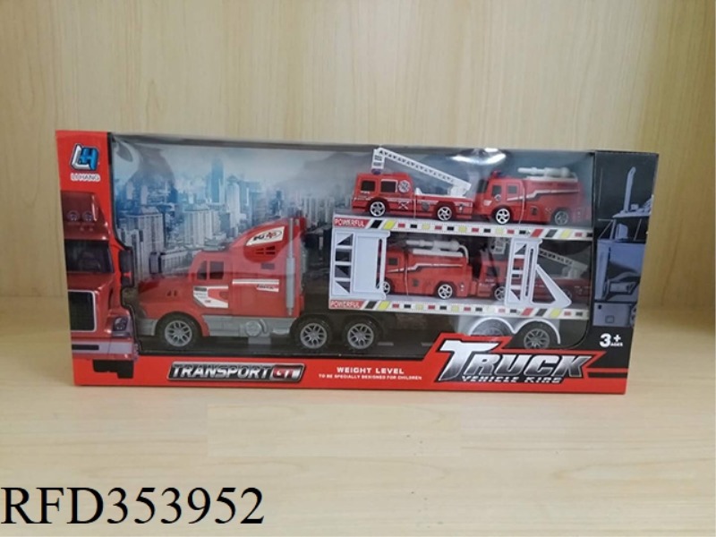 INERTIA TOW-LAYER FLATBED TRAILER