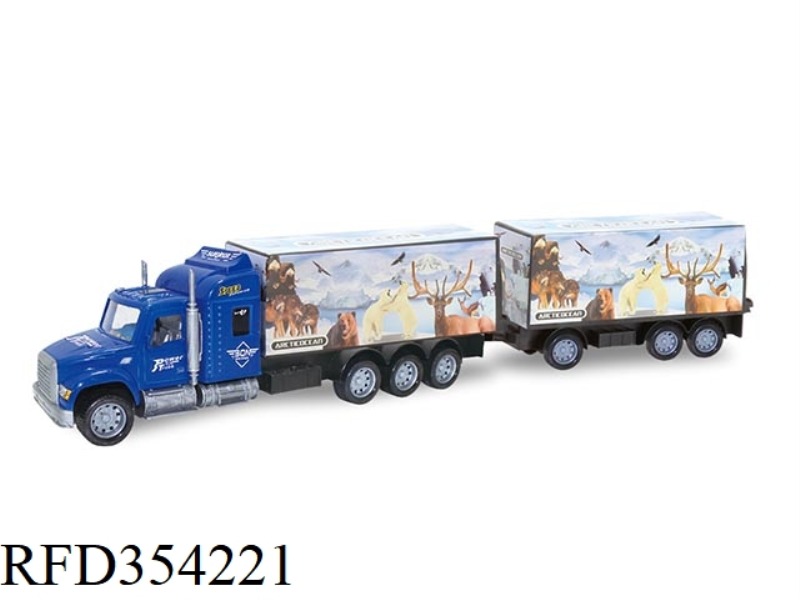 INERTIAL CONTAINER TRUCK 2 SECTIONS (ANIMAL MARK)