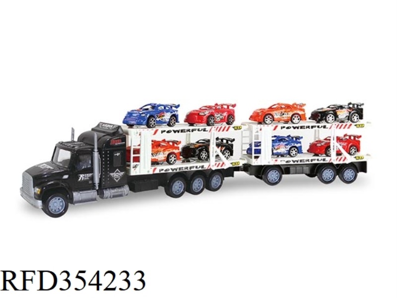 INERTIAL DOUBLE-LAYER TRACTOR WITH 2 KNOTS (CARRYING 8 RACING CARS)