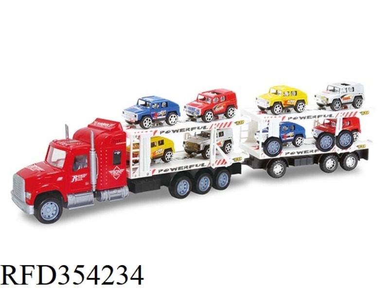 INERTIAL DOUBLE-LAYER TRACTOR WITH 2 SECTIONS (CARRYING 8 HUMMERS)