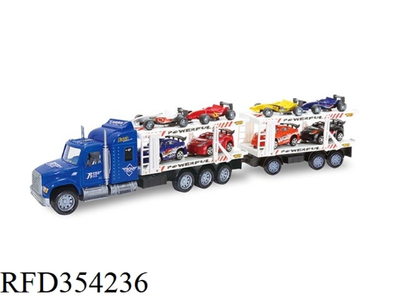 INERTIAL DOUBLE-DECKER TRACTOR 2 KNOTS (CARRYING 4 RACING CARS AND 4 F1)