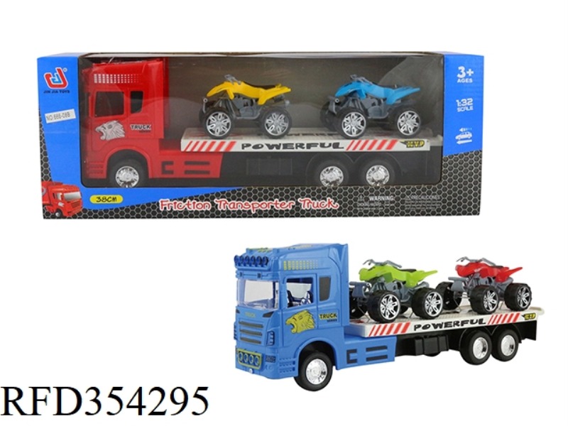 INERTIAL TRACTOR (CARRYING 2 BEACH MOTORCYCLES)
