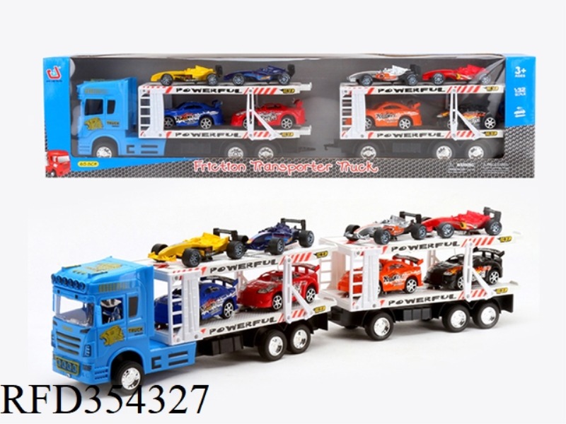 INERTIAL DOUBLE-DECKER TRACTOR 2 KNOTS (CARRYING 4 RACING CARS AND 4 F1)