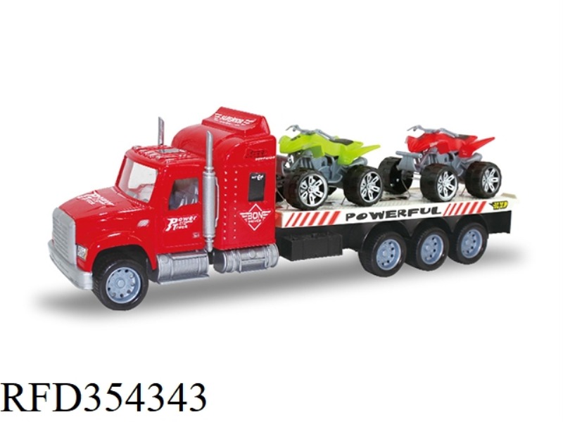 INERTIAL TRACTOR (CARRYING 2 BEACH MOTORCYCLES)