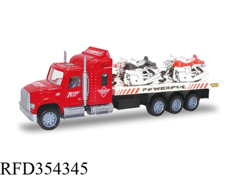 INERTIAL TRACTOR (CARRYING 2 HARLEYS)