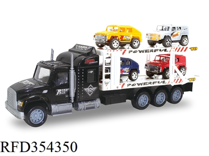 INERTIAL DOUBLE-LAYER TRACTOR (CARRYING 4 HUMMERS)