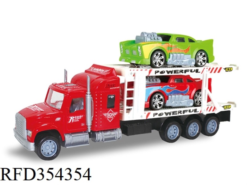 INERTIAL DOUBLE-LAYER TRACTOR (CARRYING 2 AMERICAN SPORTS CARS)