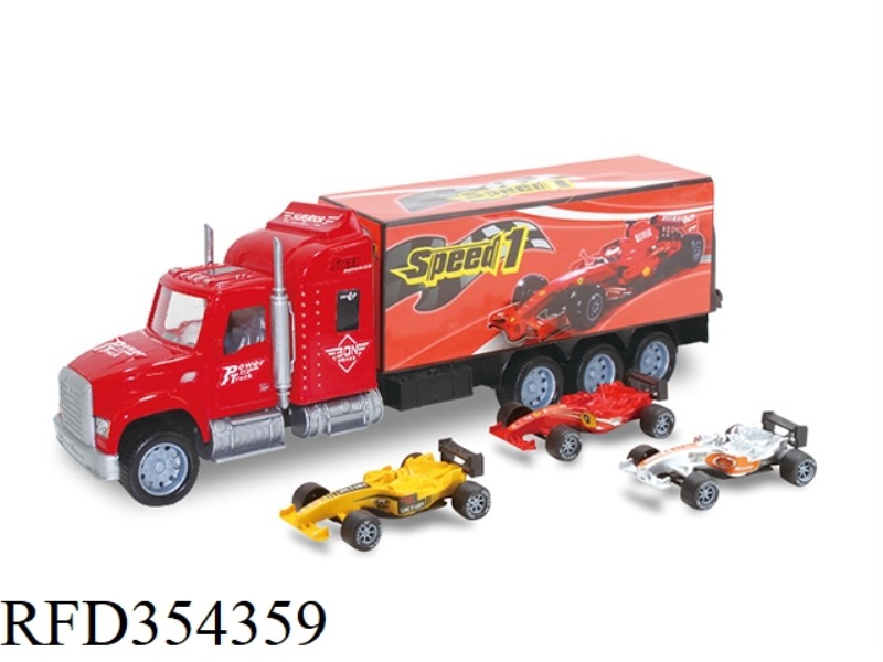INERTIAL CONTAINER TRUCK (F1 STANDARD + 3 EQUATION CARS)