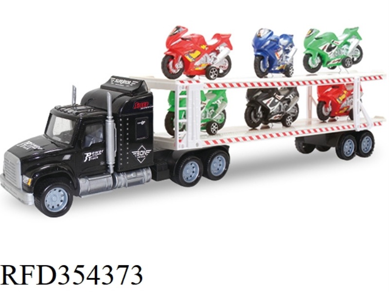 INERTIAL DOUBLE-LAYER TRACTOR (CARRYING 6 MOTORCYCLES)