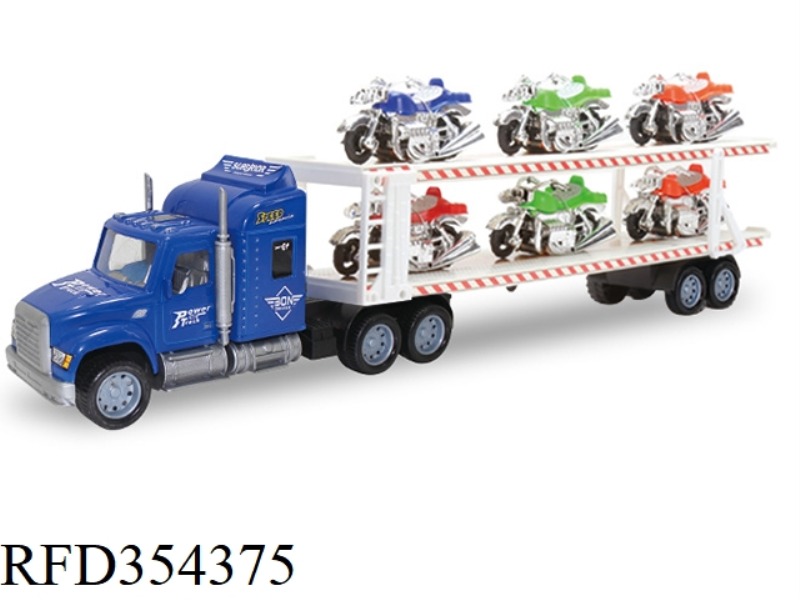 INERTIAL DOUBLE-LAYER TRACTOR (CARRYING 6 HARLEYS)