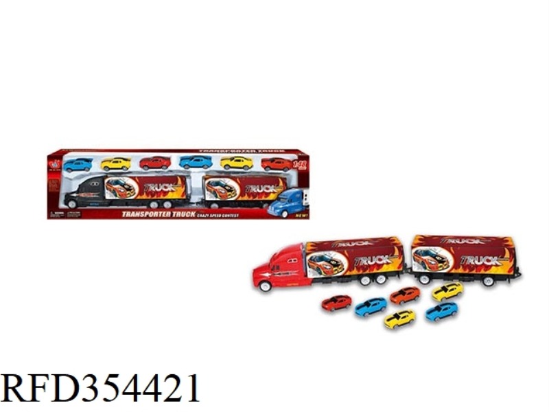 TRACTOR (TWO-SECTION RACING STANDARD + 6 RACING CARS)