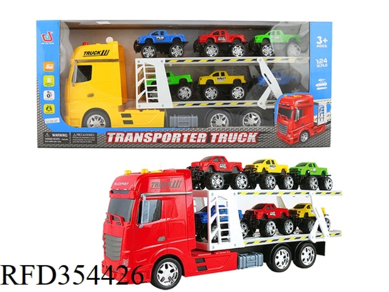EARLY EDUCATION LIGHT AND SOUND INERTIAL TRANSPORT VEHICLE (CARRYING 6 PICKUPS)