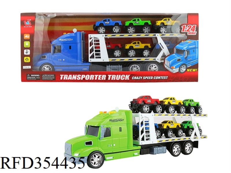 EARLY EDUCATION LIGHT AND SOUND INERTIAL TRANSPORT VEHICLE (CARRYING 6 PICKUPS)