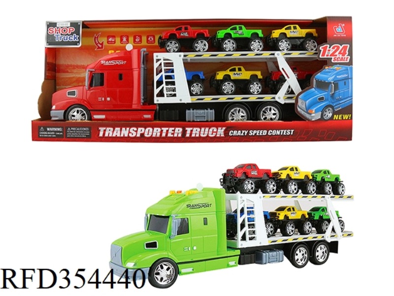 EARLY EDUCATION LIGHT AND SOUND INERTIAL TRANSPORT VEHICLE (CARRYING 6 PICKUPS)