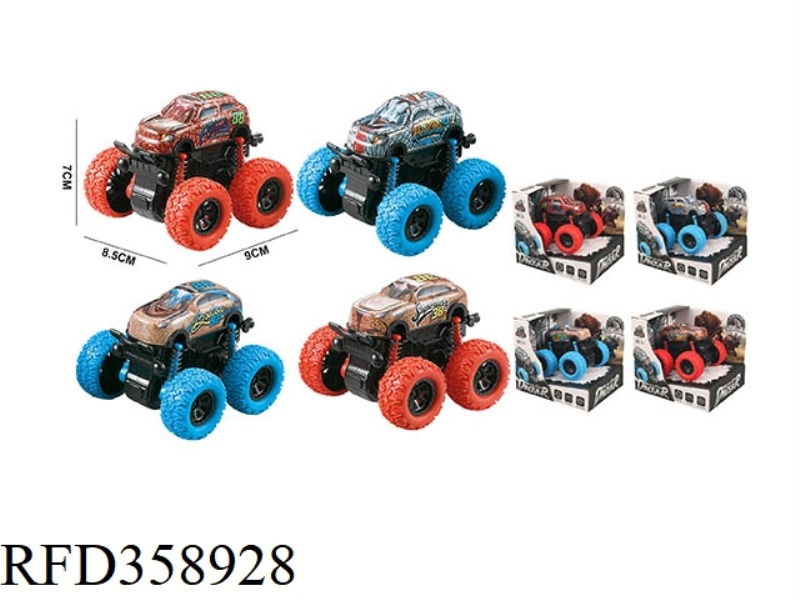DOUBLE INERTIA STUNT DINOSAUR CAR