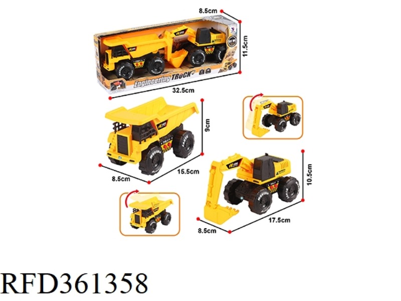 INERTIAL BELT IC LIGHT TRUCK + EXCAVATOR