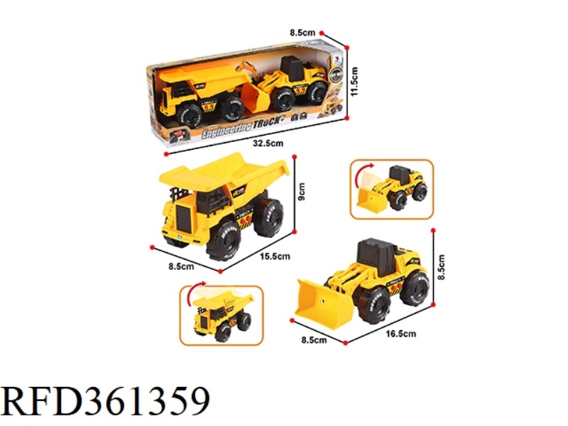 INERTIAL BELT IC LIGHT TRUCK + BULLDOZER