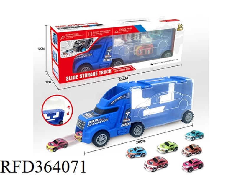 BLUE CONTAINER TRUCK SET