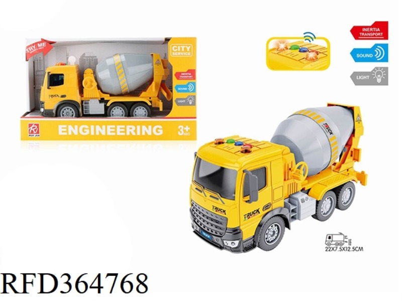 1:20 SOUND AND LIGHT INERTIAL MIXER TRUCK