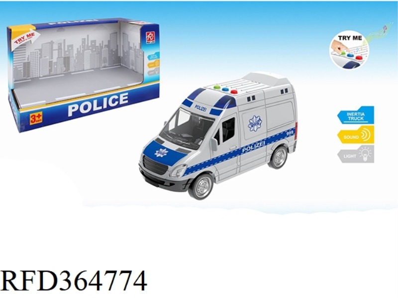 1:32 SOUND AND LIGHT INERTIAL POLICE CAR