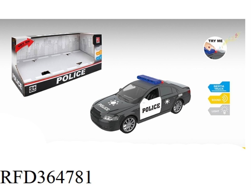 1:32 SOUND AND LIGHT INERTIAL POLICE CAR