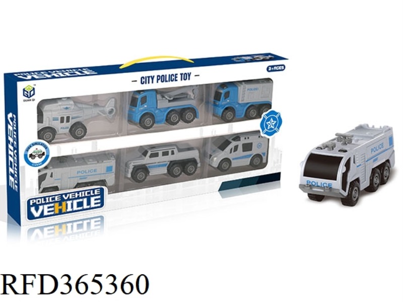 POLICE INERTIAL CONVOY 6PCS