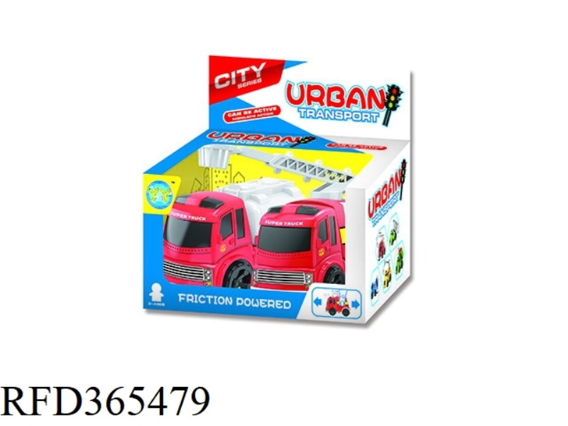 EUROPEAN STYLE FIRE TRUCK 2PCS