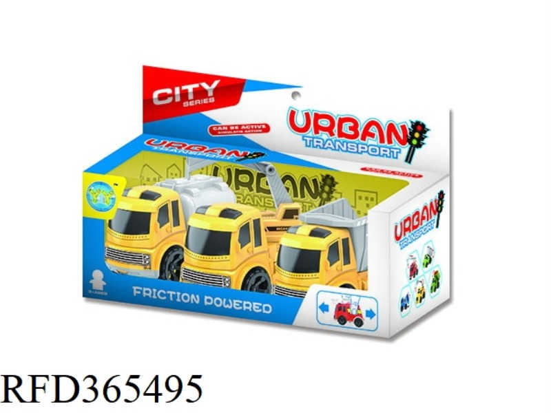 EUROPEAN CONSTRUCTION TRUCK 3PCS