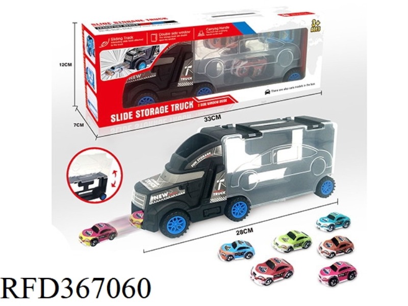 BLACK CONTAINER TRUCK SET