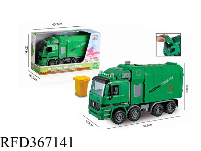 LIGHT INERTIAL SANITATION VEHICLE (4 KEYS WITH A GARBAGE CAN)