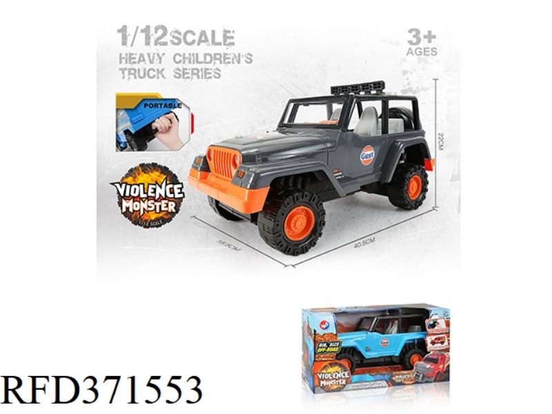 INERTIA JEEP WRANGLER PORTABLE CAR 1:12